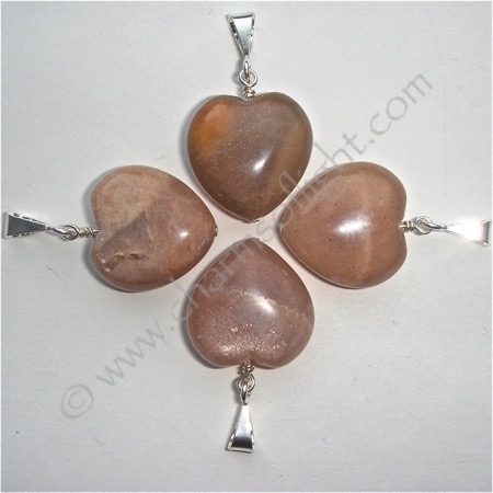 Sunstone Heart Pendant